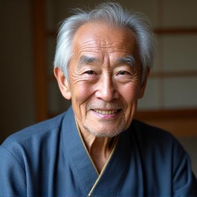 ベテランの日本人職人、佐藤健一氏のポートレート